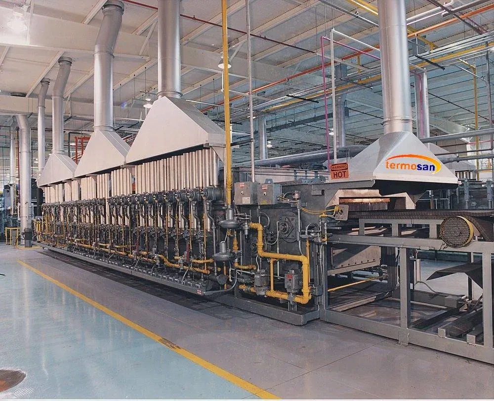 Termosan tesisindeki CAN-ENG sürekli ısıl işlem fırını