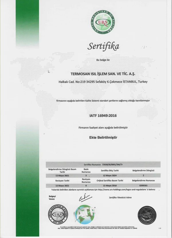IATF 16949:2016 - Türkçe · Sefaköy