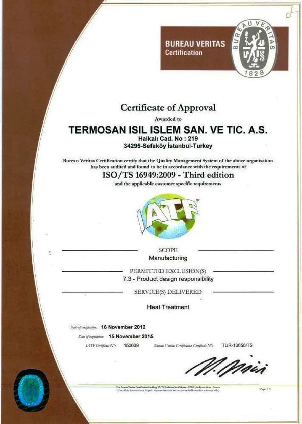 ISO/TS 16949:2009 - İngilizce · Sefaköy